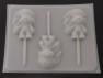 141sp Troll Doll Chocolate or Hard Candy Lollipop Mold